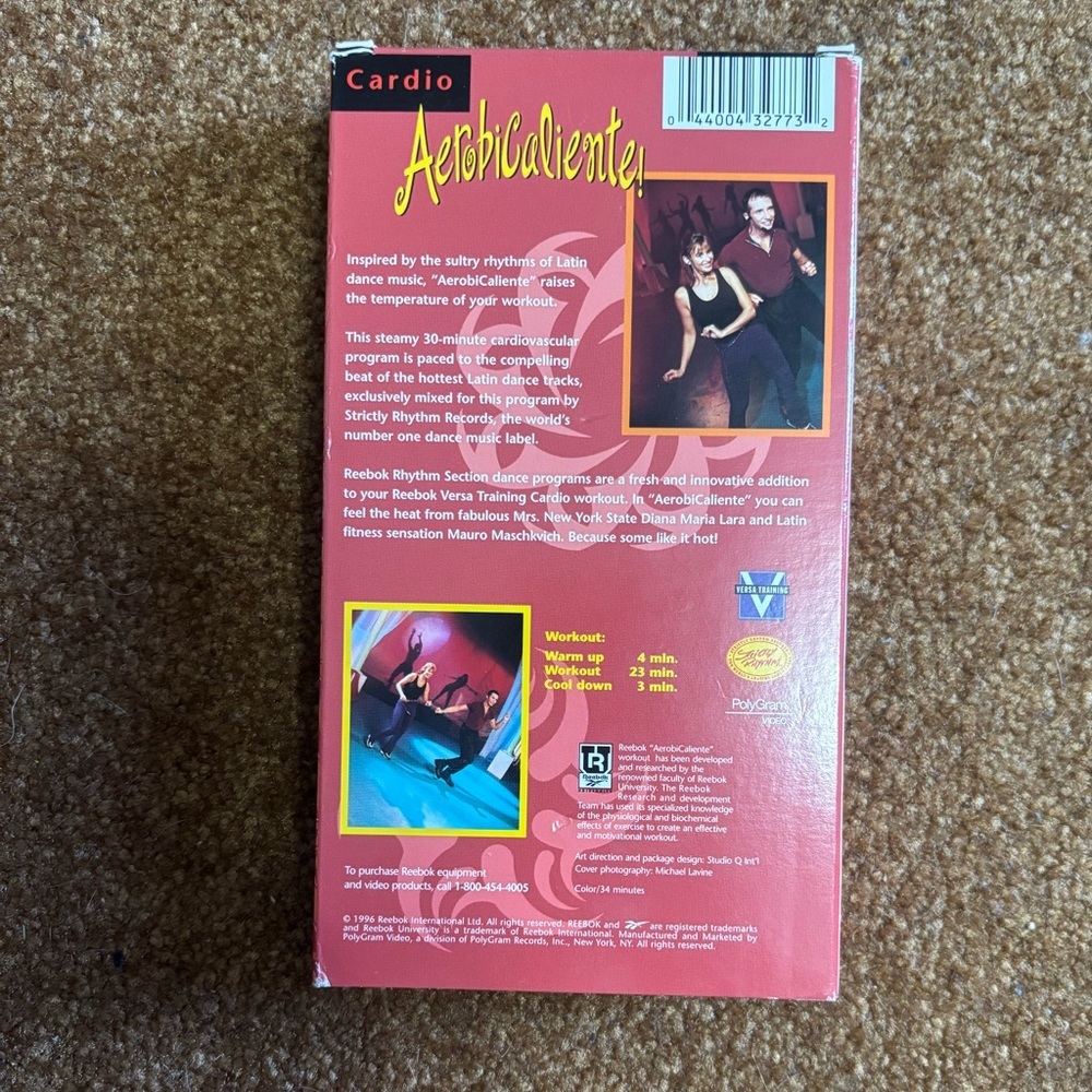 3/$20 Reebok Aerobicaliente VHS - Picture 2 of 3